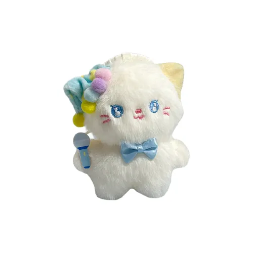 QICAIBOSHI Cute Cartoon Вечеринка Котенок Плюшевый Брелок 9 см Длина Тела