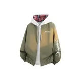 Армейский зеленый + в клетку худи 360 г