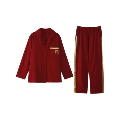 FENTENGCARE Красный Женский Пижамный Комплект