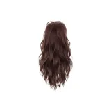 Темно-коричневый [Высокий темный объем заколка-краб конский хвост]