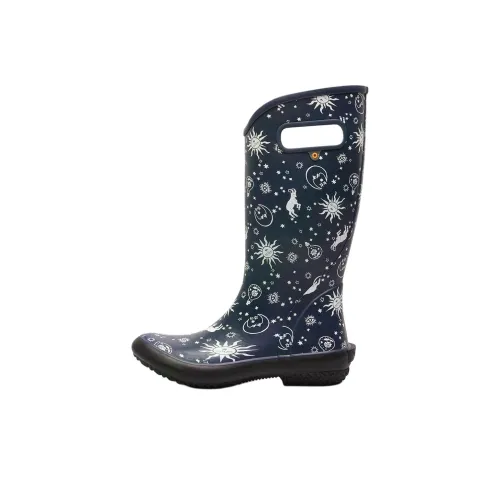 BOGS Водонепроницаемые резиновые сапоги женские синие