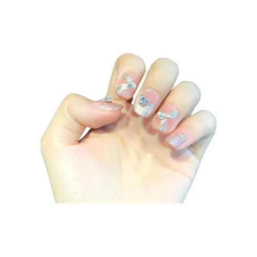 LEMONAIL Холодный свет Therapy Handcrafted False Nail Короткий Квадратный Овал Розовый Смужка Однотонный Глаз Кошки S M L XL