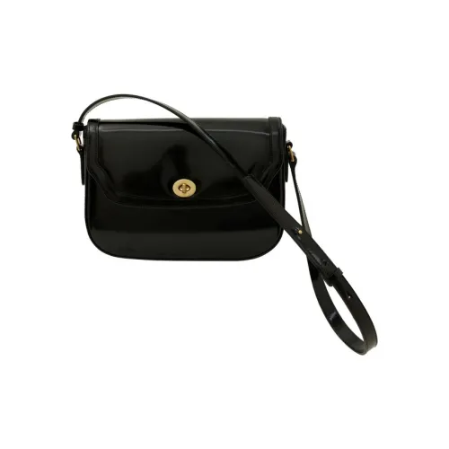 HCVW Коровья кожа Сумка через плечо Стандартная Женская Черная