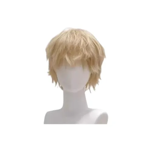 GLUNA Перука Молочно-белый Золотой Дифференциальный Треснутый Крышка Модный Объемный