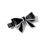 Черная заколка для волос в форме бабочки