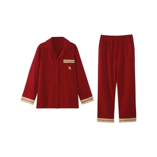 FENTENGCARE Красный Мужской Пижамный Комплект