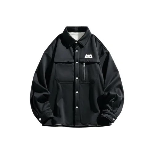 WXEX Черный [С флисовой подкладкой для тепла] Унисекс Пуховики