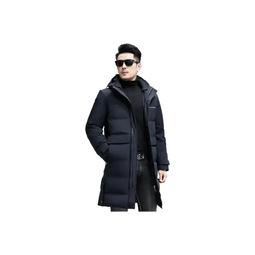 DKRVT Темно-синий [Упаковка] Мужской пуховик (пуховые куртки)