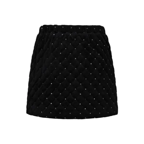 Little MO CO. Однотонный Умеренный Юбка Зимний Детский