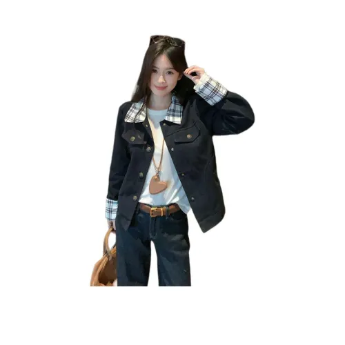 Cotton Gene Темно-синие женские куртки