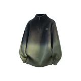 Зелёный, утолщённый, круглый вырез