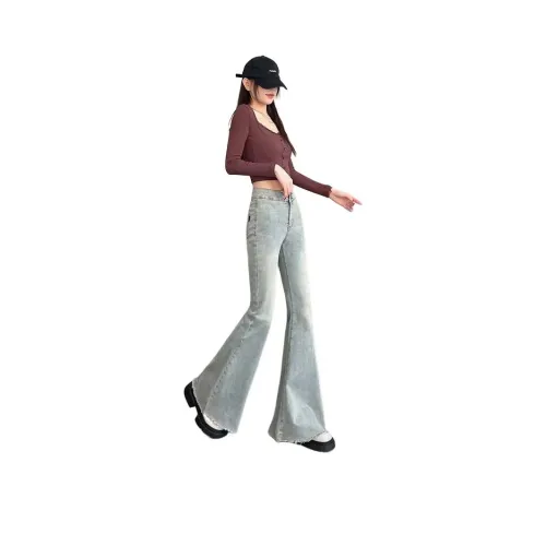 BRG Синий с флисовой подкладкой женские джинсы