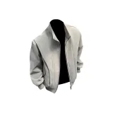 Серый Осенний Зимний с флисовой подкладкой