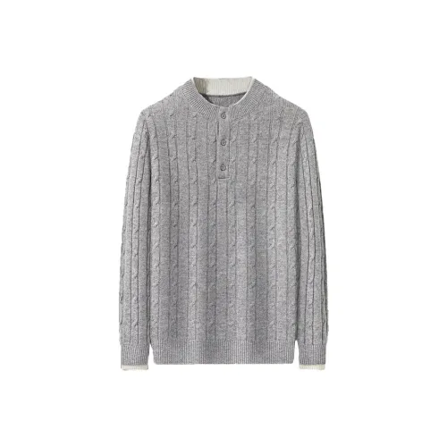 JINJU Серый Мужские Свитера