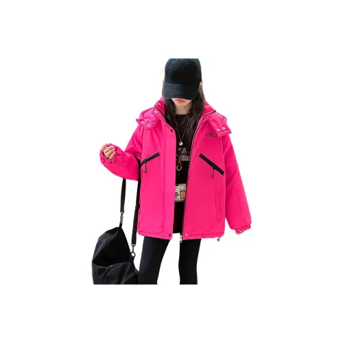 7 SEVFUN Повседневная Куртка Зимняя Розовая Красная Подростки