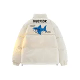 Белый хлопковый пуховик