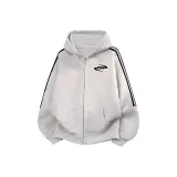 3-Stripes White Gray Thin [Премиум]