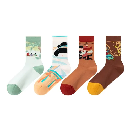 MIIOW Носки Crew Женские упаковка из 4 пар