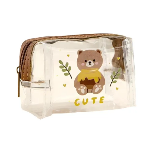 MUXI BABY Компактный Маленький Хранение Сумка Прозрачный Водонепроницаемый 3D Эффект Карман на Молнии Портативный
