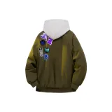 Армейский зеленый хлопковый пуховик (утепленный)