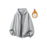 Фотиния Серый (Кардиган Стиль W210) с флисовой подкладкой