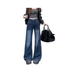 Синие серые штаны с флисовой подкладкой