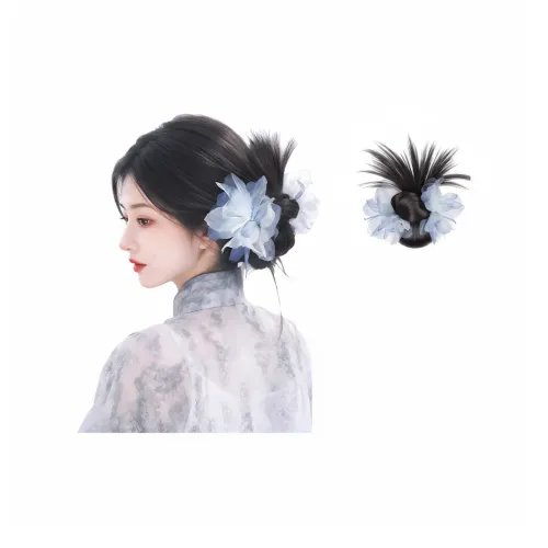 TIANKONGSHU Empty Mountain New Rain Заколка-краб для куриных Nuggets Bun Парики