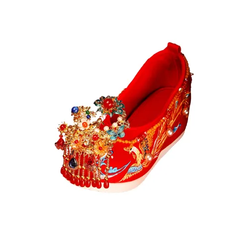 QIYUEHE [Jade Rabbit Благословение] С флисовой подкладкой зимняя термообувь скрытый каблук 6 см женские