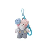 Синие комбинезоны - розовый медведь