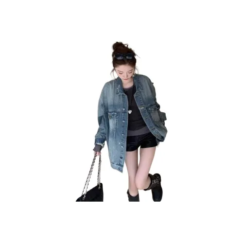 ALPLUME MY 2054 Синий Унисекс Джинсовые куртки