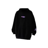 Black [С принтом буквы, с капюшоном]