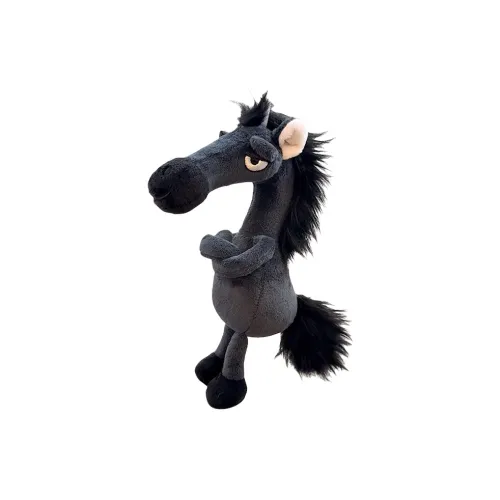 MENGMENGBUNNY The Chosen Черная Лошадь Плюшевая Подвеска 20 см Высота