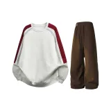 Белый, серый с флисовой подкладкой + кофейный