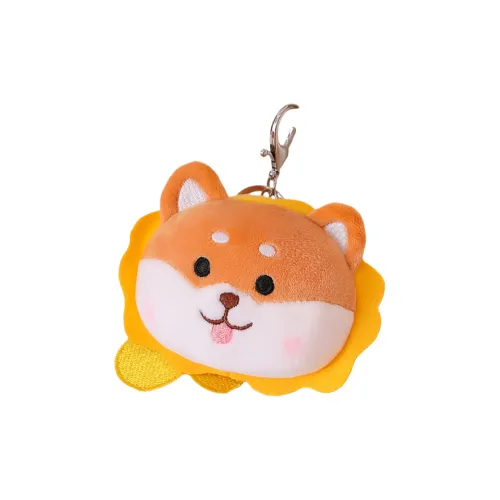 QUBENCHU Милый Shiba Inu Щенок Bump Свинья Плюшевый Брелок 10 см Длина Тела