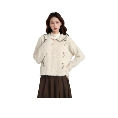 ЮЙЧЖАОЛИНЬ CZ06# Светлый овсяный женский свитер