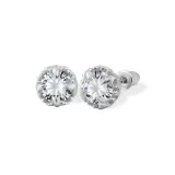 Серьги-гвоздики "Радужный Крест" - 1 пара