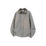 Бело-серый с флисовой подкладкой