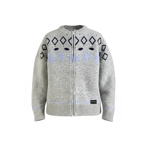 Qnxeey Серый Унисекс Трикотаж