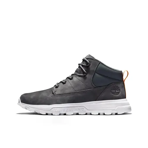 Timberland Treeline MID Топ Уличная обувь Мужская Серый Белый