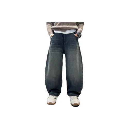 MUMUWU HOUSE Серые Джинсы для Детей