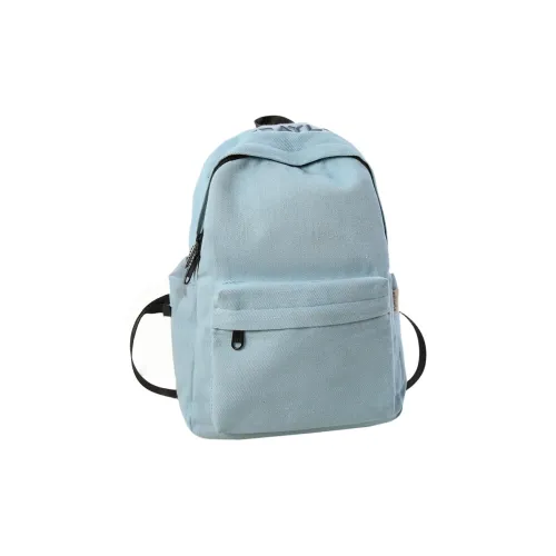 Villelon Denim Backpack Large Unisex Light Blue Dark Blue Villelon Деним Рюкзак Большой Унисекс Светло-Синий Темно-Синий