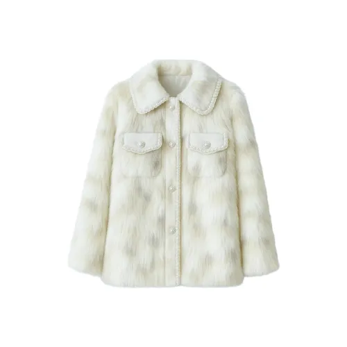 FLIM Белый Женские Бархатные Куртки