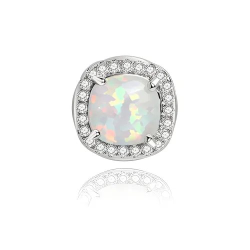 KING OF BLING Серьги с цирконием унисекс сплав