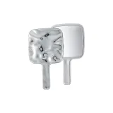 Гальванизированный Водная рябь Макияж Зеркальце - Большой