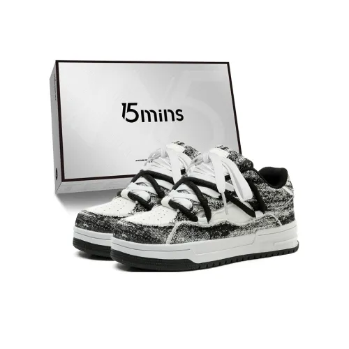 15 MINS Устойчивые к истиранию противоскользящие низкие кеды для скейтбординга унисекс