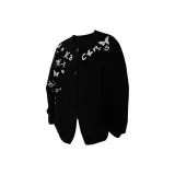 Чёрный, буква, узор, вышивка