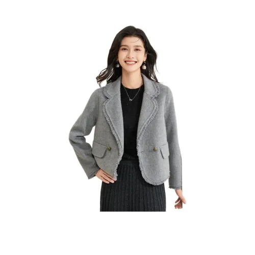 JINJU Светло-серый Женское пальто