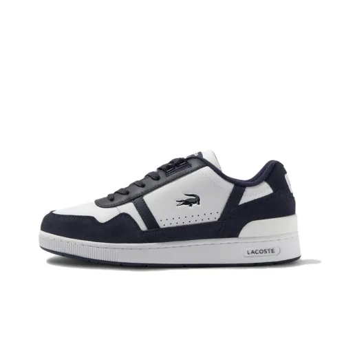 LACOSTE Устойчивые к истиранию MID Топ Скейтборд Кроссовки Мужские Белый Синий