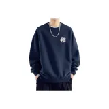 Темно-синий, круглый вырез