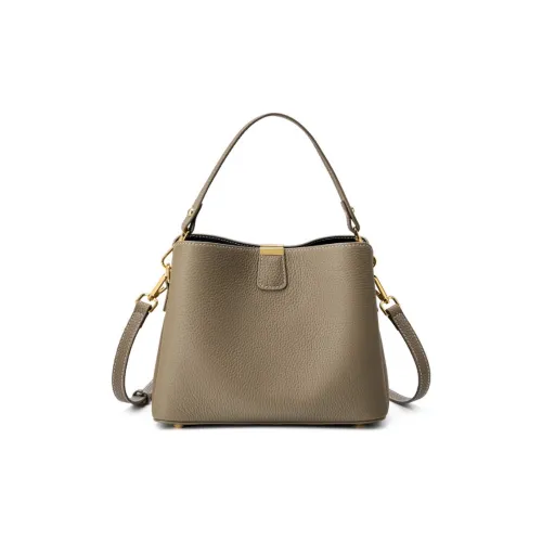 LAORENTOU Коровья кожа с синтетической кожей сумка обычный женский серый